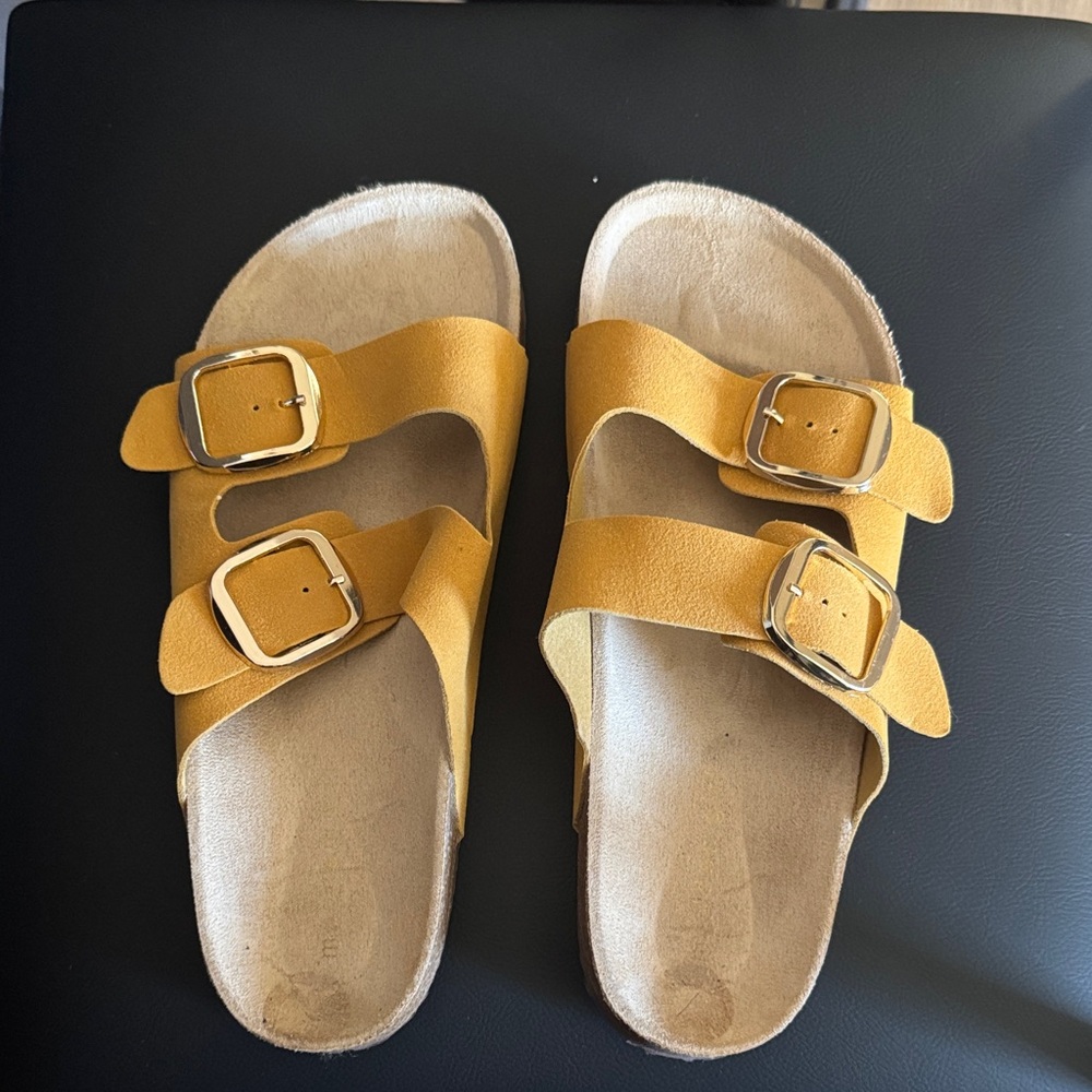 Suede Madden Girl Mustard Sandals